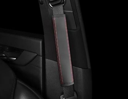 Picture of Car seat belt shoulder protector genuine cowhide car